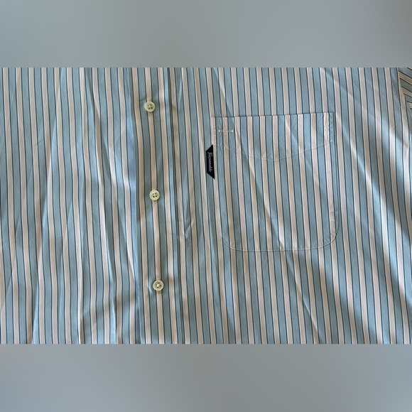 Faconnable Regular Fit Short Sleeve Striped Poplin Shirt - Picture 5 of 7